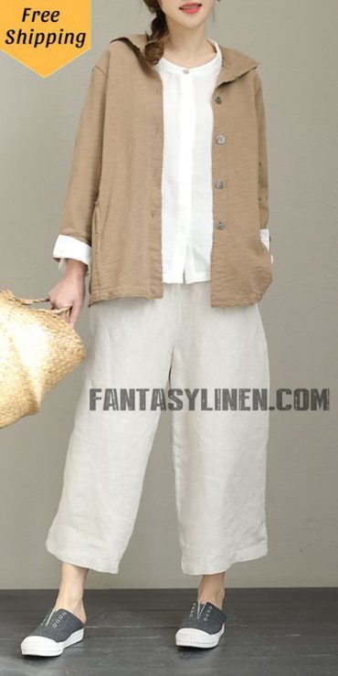 亞麻材質　亞麻衣服穿搭